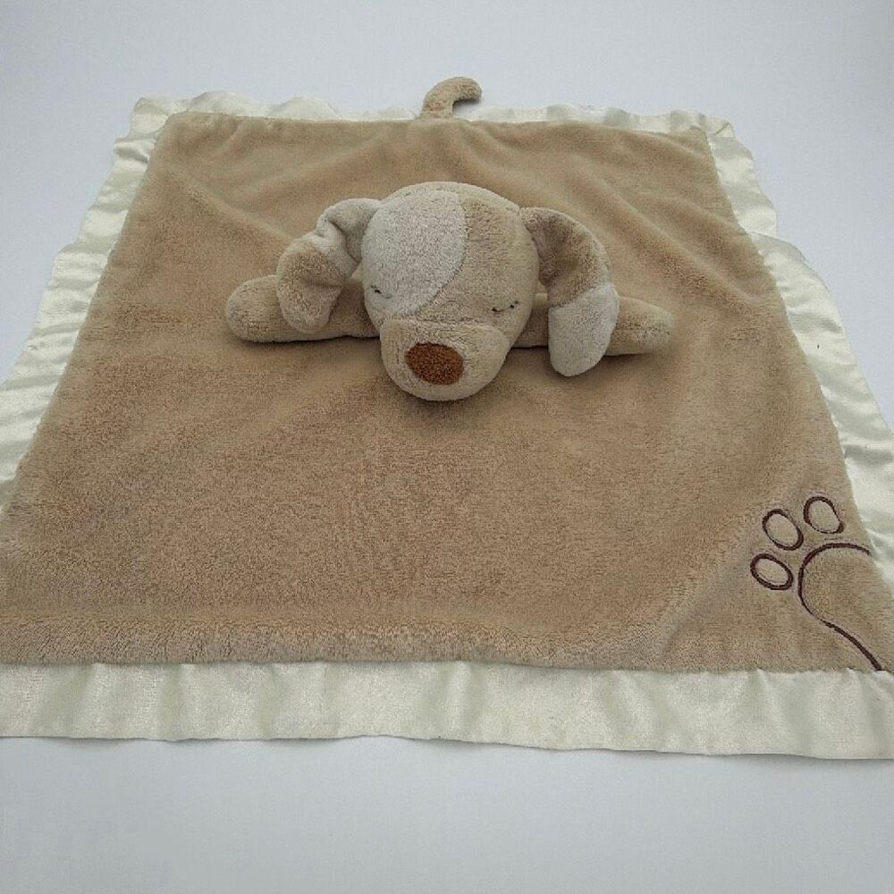 Douglas Baby Lil Snugglers Dog Paw Lovey Satin Trim Security